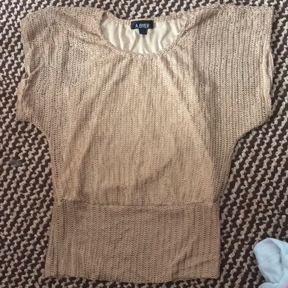 Gold colored dressy shirt